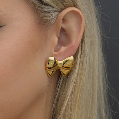 [Amore]Regina Bow Earrings