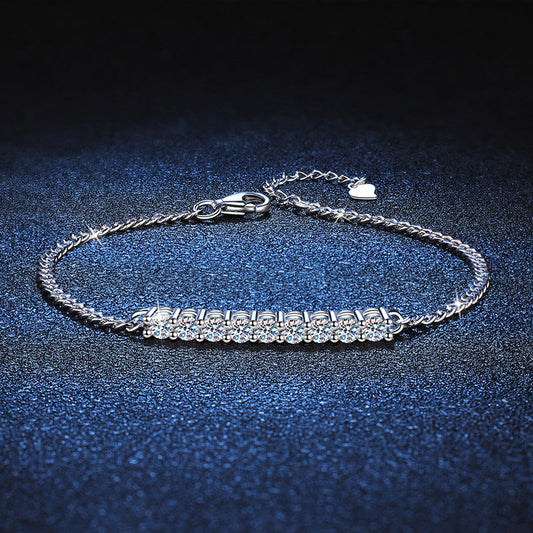 [Amore]SMILING CURVE MOISSANITE BRACELET