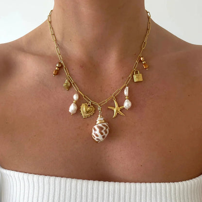 [Amore]Pacific Freshwater Pearl Necklace