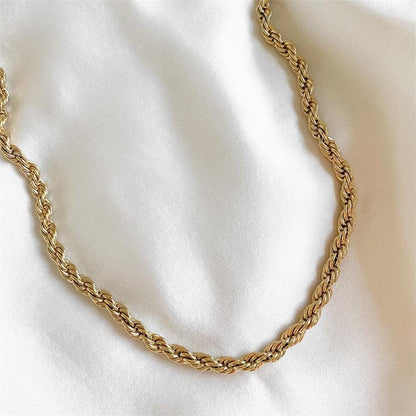 [Amore]Bianca Rope Chain Gold Necklace