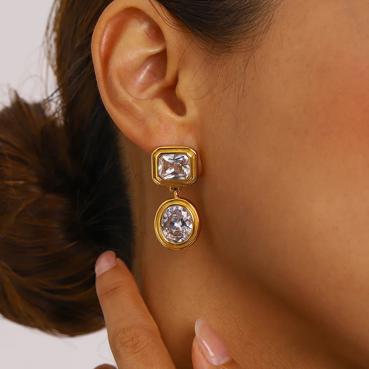 [Amore]Amanda Diamond Earrings