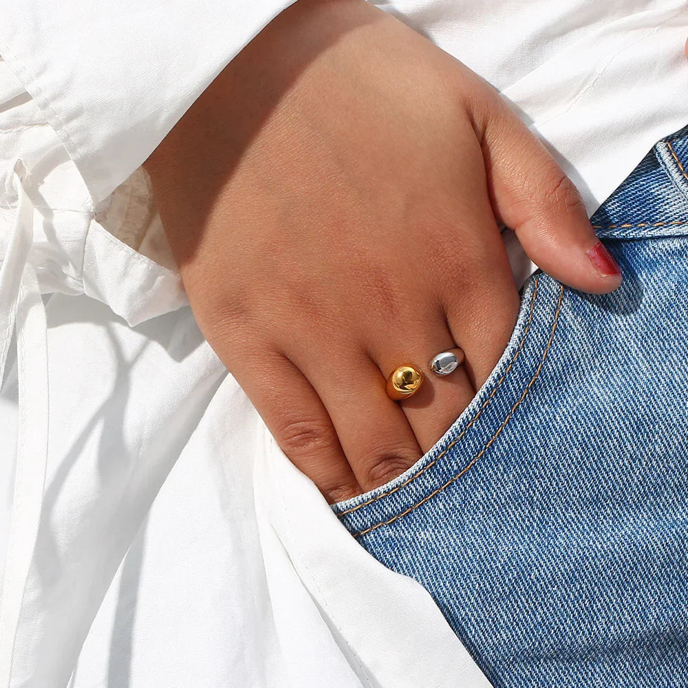 [Amore]Seren Two Tone Gold Ring