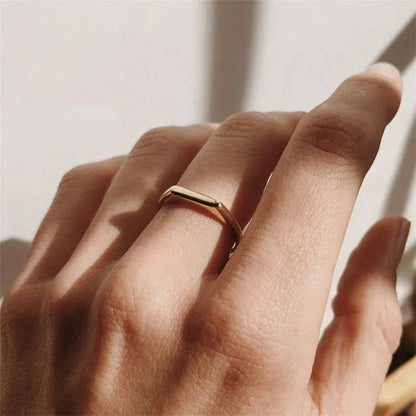 [Amore]Sasha Geometric Gold Ring
