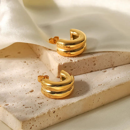 [Amore]Henrietta Gold Earrings
