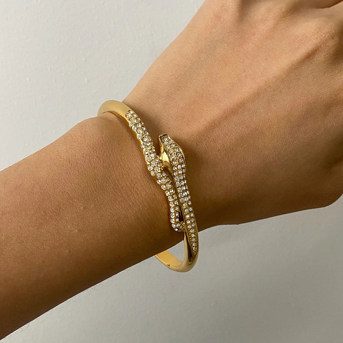 [Amore]Rosalee Serpentine Diamond Bangle
