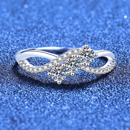 [Amore]INTERTWINING LOVE MOISSANITE RING