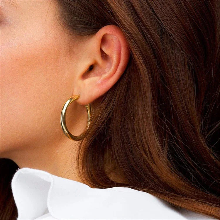 [Amore]Broad Round Hoops