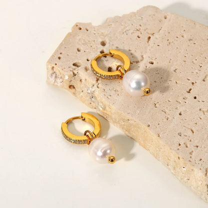 [Amore]Sara Pearl Earrings