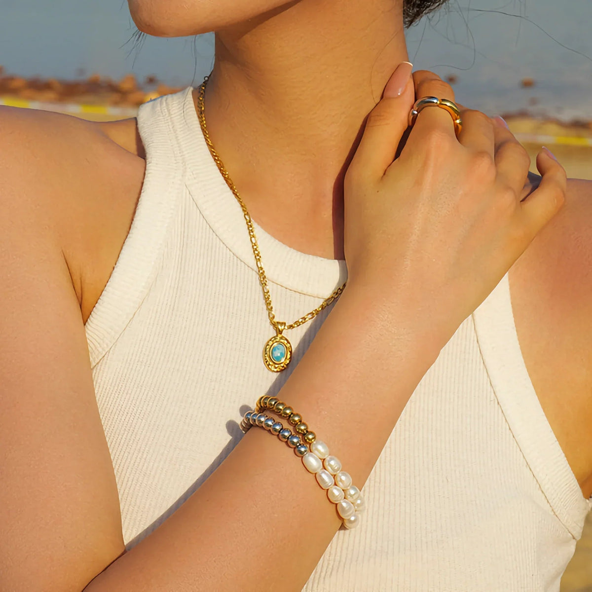 [Amore]Margaux Freshwater Pearl Bracelet