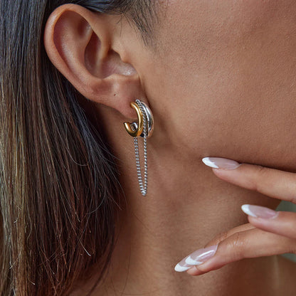 [Amore]Galilea Link Chain Hoops