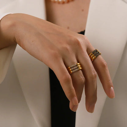 [Amore]Serenity Diamond Gold Ring