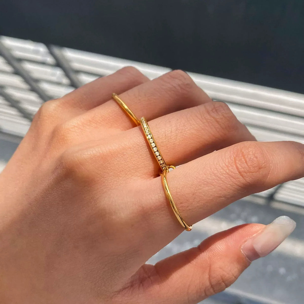 [Amore]Divine Diamond Ring Stack