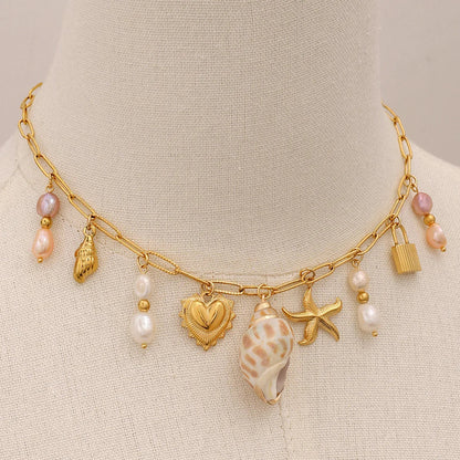 [Amore]Pacific Freshwater Pearl Necklace
