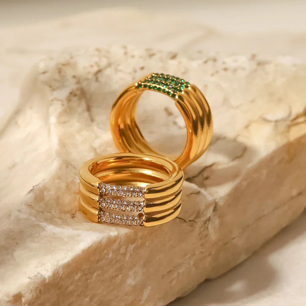 [Amore]Serenity Diamond Gold Ring