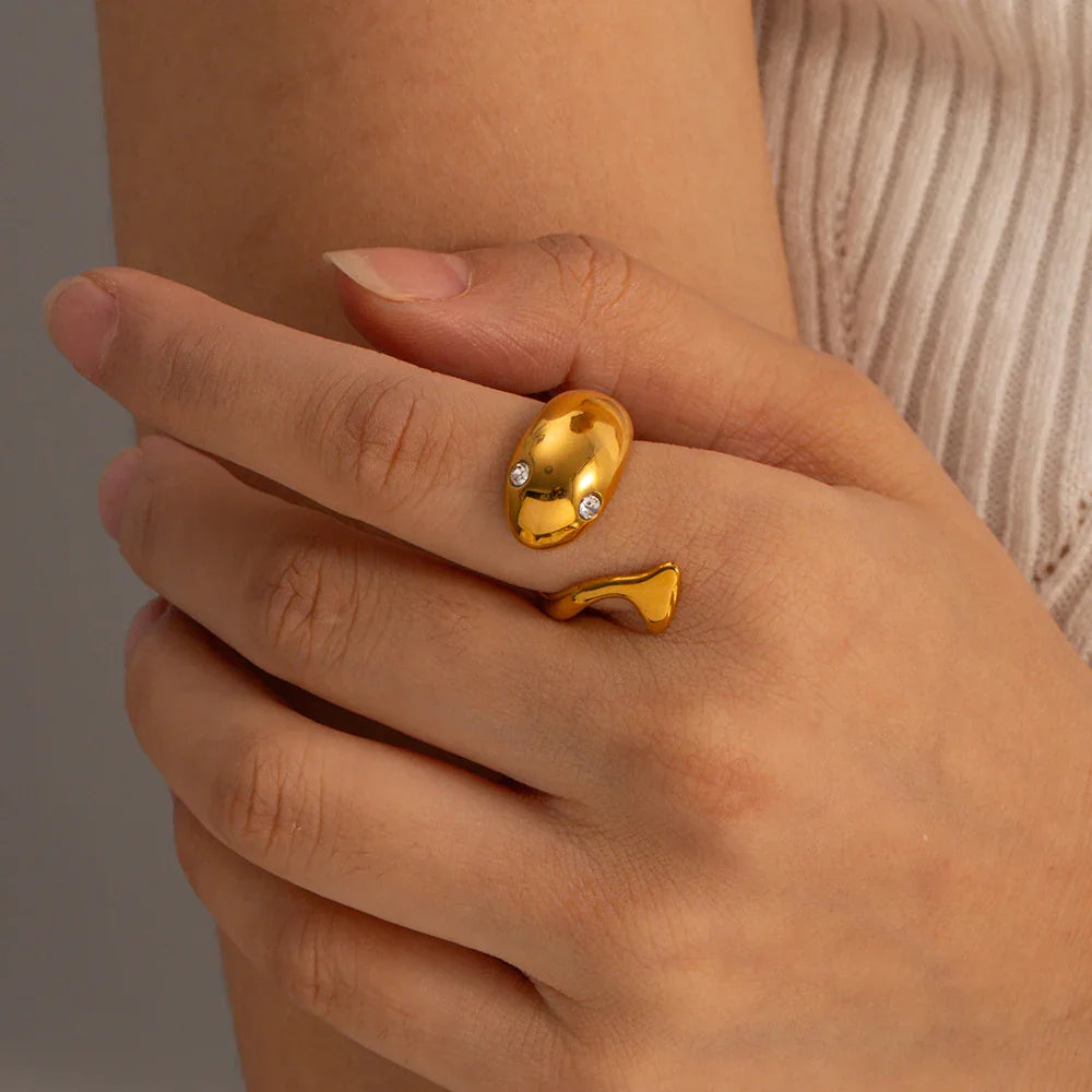 [Amore]Etta Gold Serpent Ring