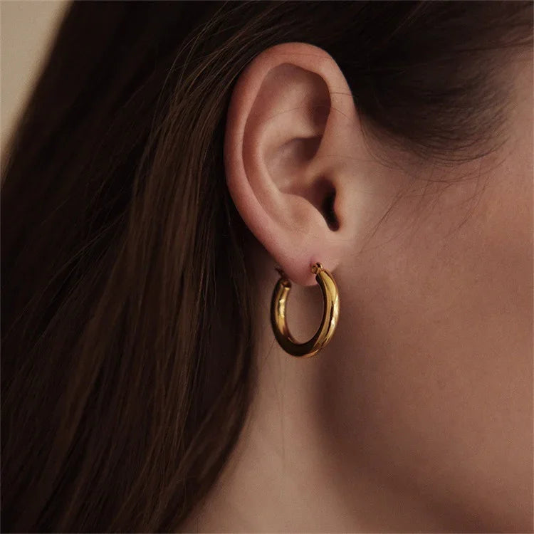 [Amore]Broad Round Hoops
