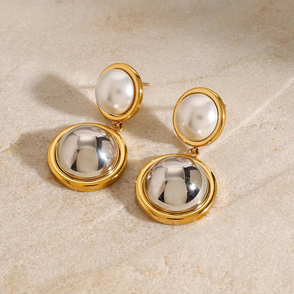 [Amore]Avery Pearl Dome Earrings