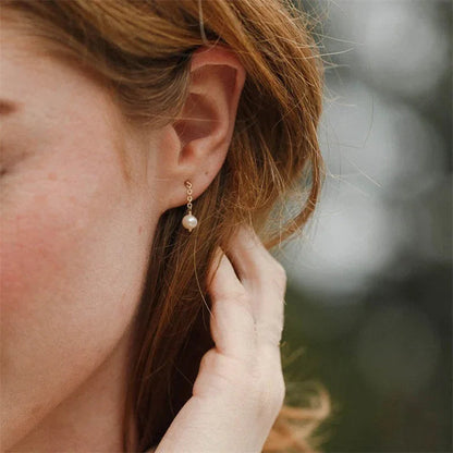 [Amore]Dorothy Pearl Earrings