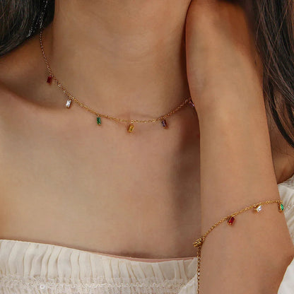 [Amore]Josephine Gemstone Necklace