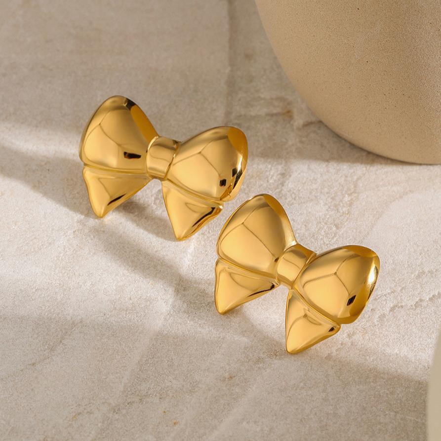 [Amore]Regina Bow Earrings