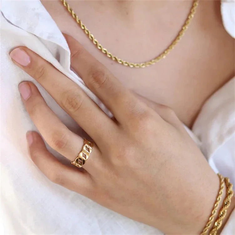 [Amore]Leah Gold Ring