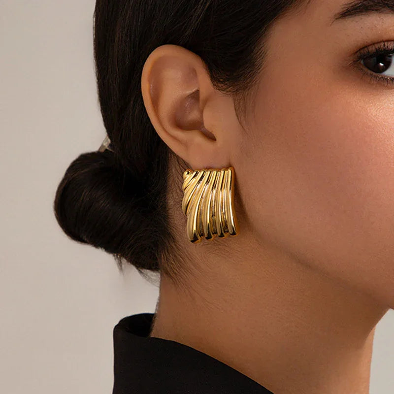 [Amore]Alisa Gold Earrings