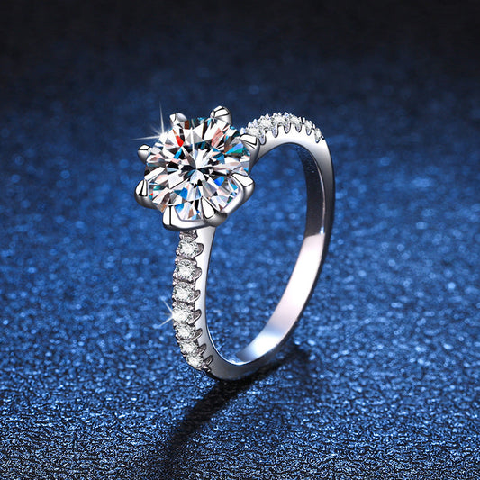 [Amore]BOLD TIGER CLAW MOISSANITE ENGAGEMENT RING