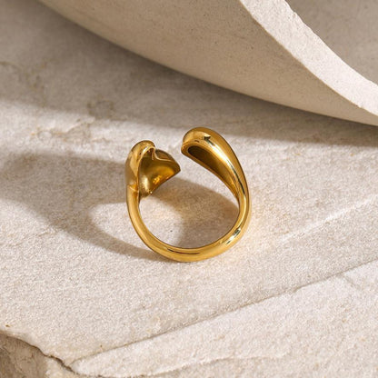 [Amore]Abstract Gold Ring