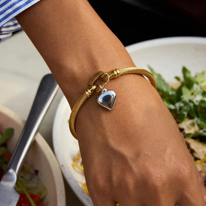 [Amore]Solenne Twisted Band Gold Bracelet