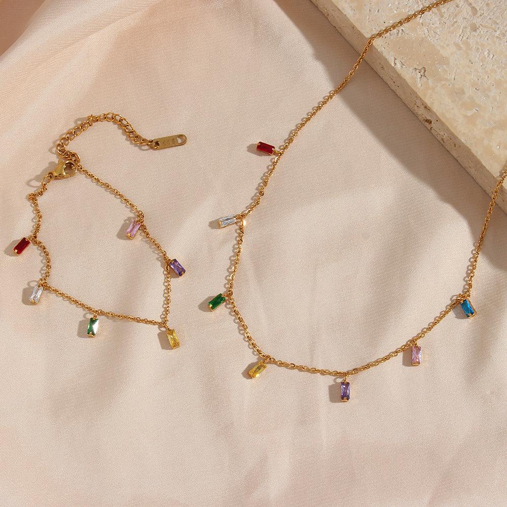 [Amore]Josephine Gemstone Necklace