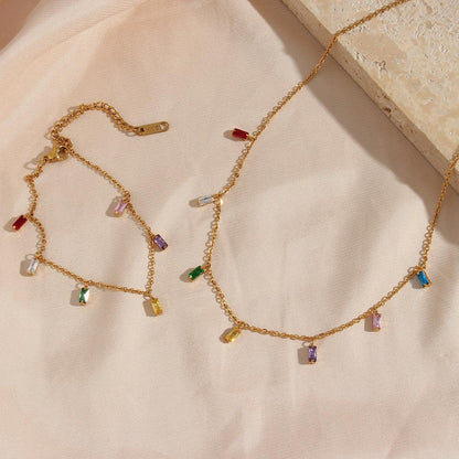 [Amore]Josephine Gemstone Necklace