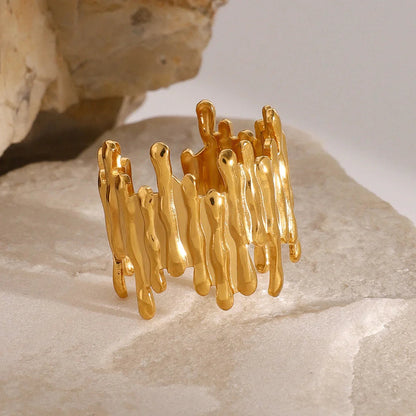 [Amore]Zoella Abstract Gold Ring