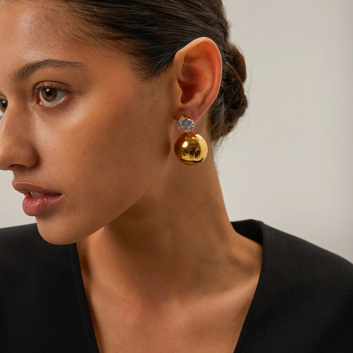 [Amore]Gretta Gold Earrings