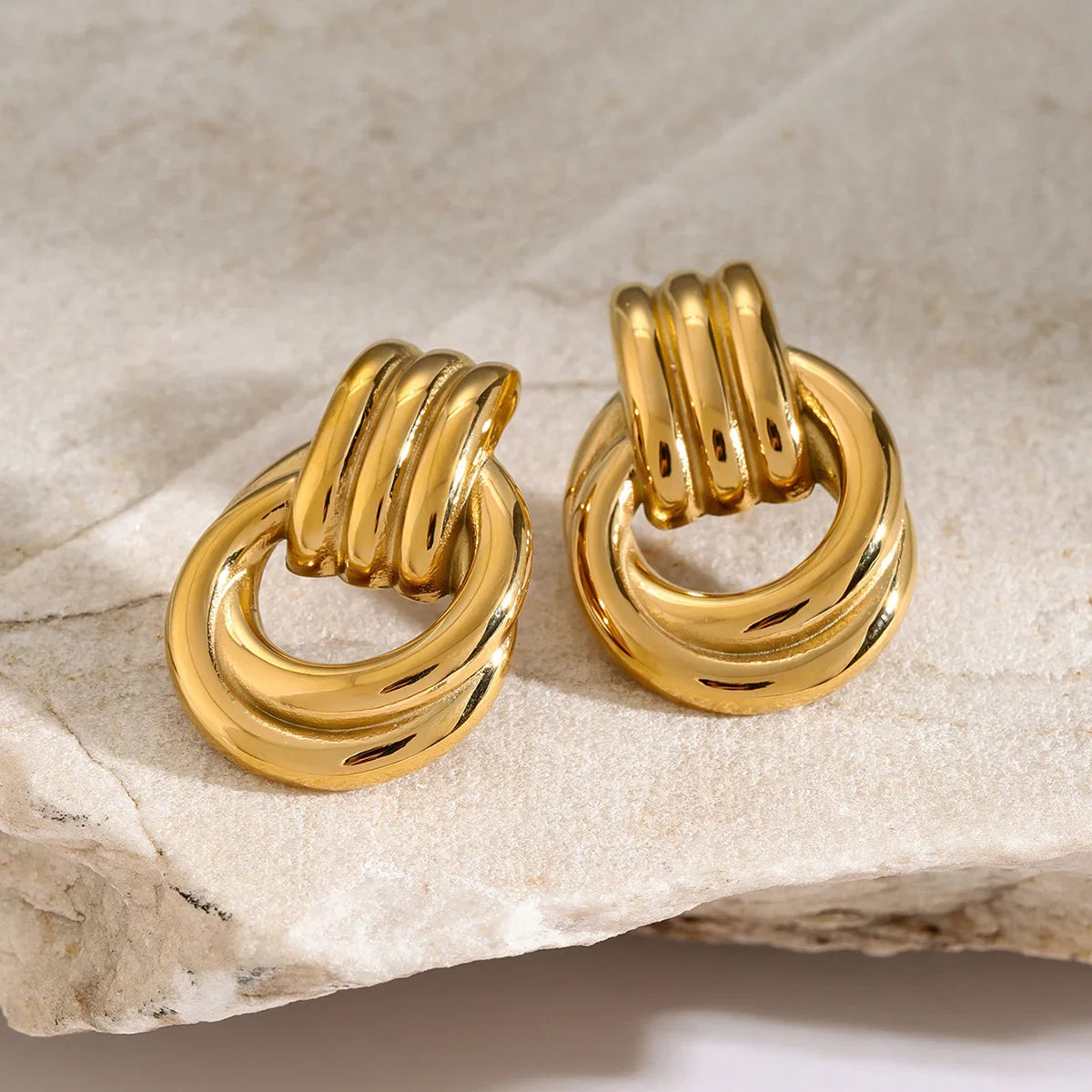 [Amore]Luna Layered Hoop Earrings