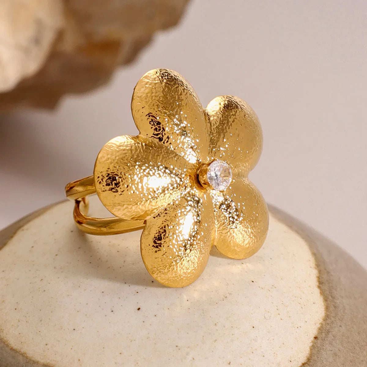 [Amore]Flora Gold Petal Ring