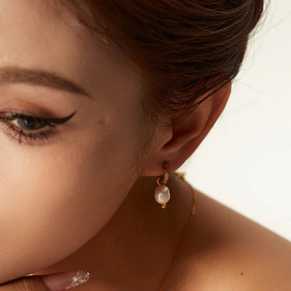 [Amore]Sara Pearl Earrings