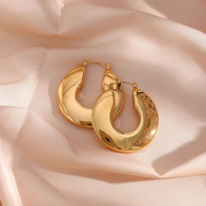 [Amore]Kayleigh Chunky Hoop Earrings