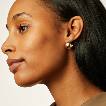 [Amore]Sunna Gold Huggie Earrings