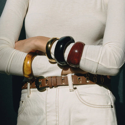[Amore]Kaitlyn Chunky Acrylic Bangle
