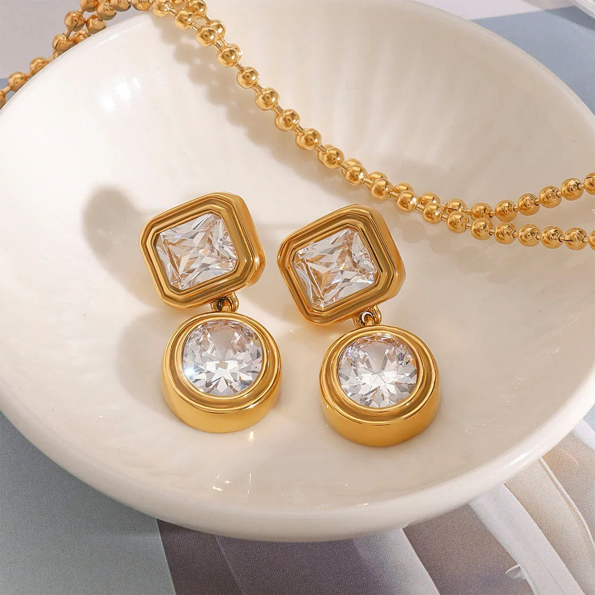[Amore]Amanda Diamond Earrings