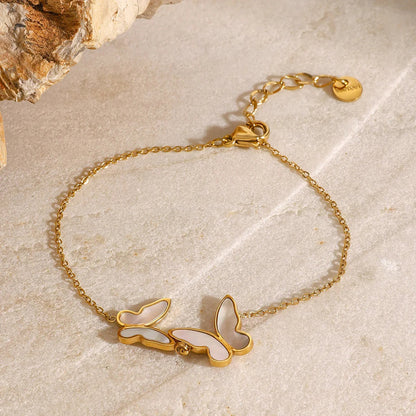 [Amore]Blaire Butterfly Pearl Bracelet