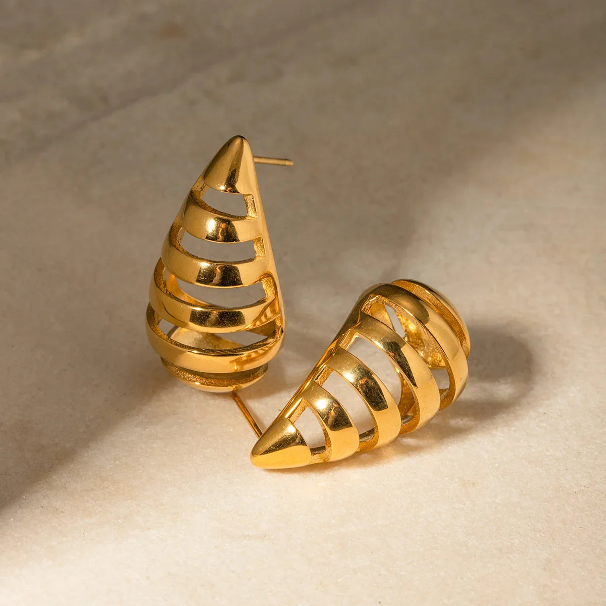 [Amore]Katrin Drop Gold Earrings