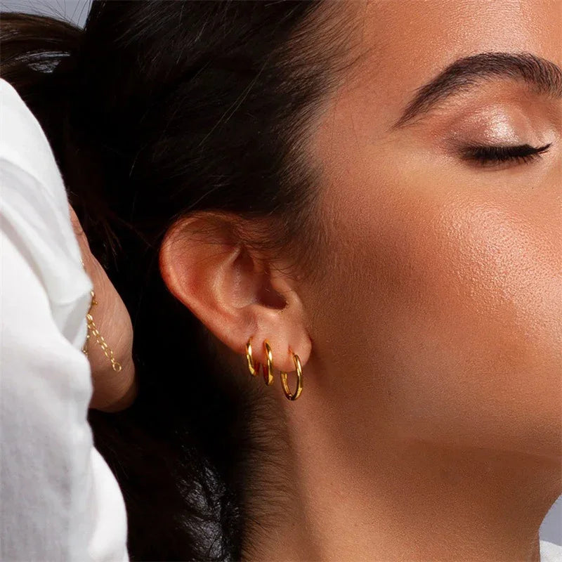 [Amore]Classic Round Hoops