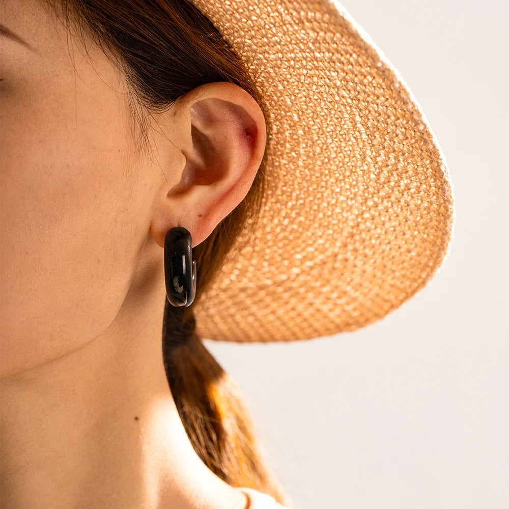 [Amore]Natalia Chunky Gold Hoops