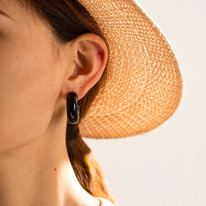 [Amore]Natalia Chunky Gold Hoops