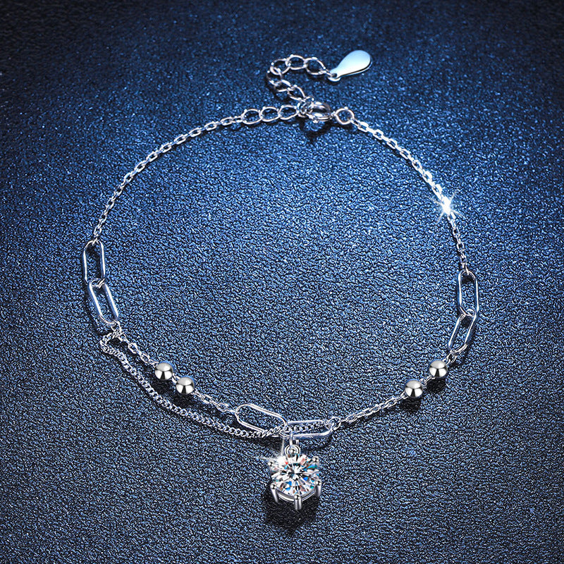 [Amore]CLASSIC SOLITAIRE MOISSANITE BRACELET