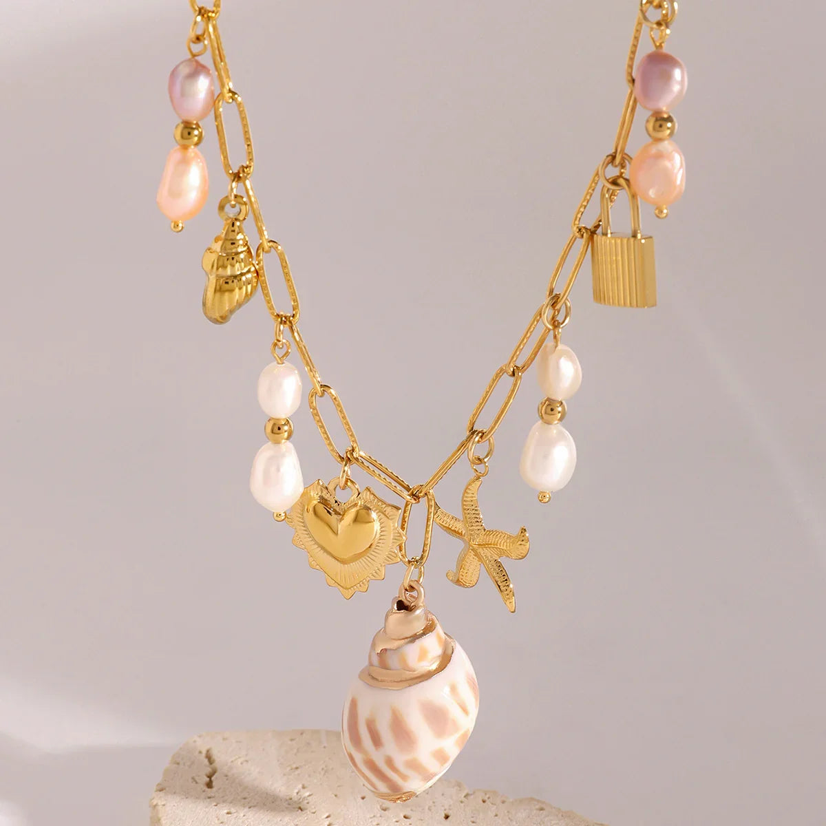 [Amore]Pacific Freshwater Pearl Necklace