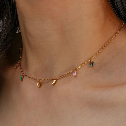 [Amore]Josephine Gemstone Necklace