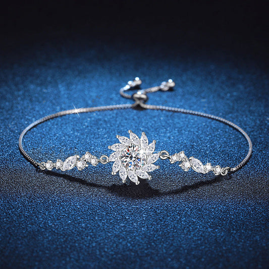 [Amore]RADIANT SUNFLOWER MOISSANITE BRACELET