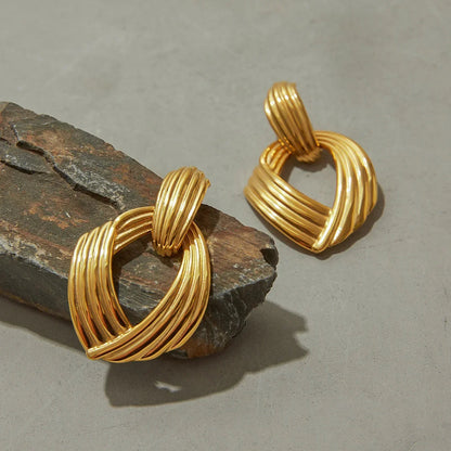 [Amore]Selma Gold Knot Earrings